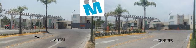 ANTES Y DESPUES DE CONTROL DE VISITANTES, EN FRACCIONAMIENTO PARQUE  VIRREYES
