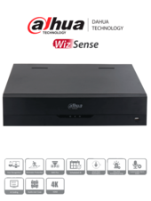 DVR de 32 Canales 4k/ WizSense/ H.265+/ Hasta 32 Canales IP/ 6 Canales de Reconocimiento Facial/ Codificación IA/ 4 Bahías para Discos Duros/ IoT&POS/ #ProHDCVI