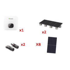 Kit Solar Interconexion / 5kW 220Vca / Inversor GROWATT