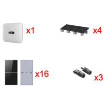 Kit Solar Interconexion / 10kW 220Vca / Inversor HUAWEI