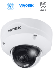 Cámara IP domo exterior 5 MP, Lente varifocal 2.7-13.5mm, IR 50mts, Real Sight Engine IA, IA Deep Search, IA Smart VCA, Microfono Integrado, Protección IP67, IK10, NEMA 4X, Ciberseguridad Trend Micro, DI/DO, ONVIF, NDAA