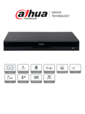 NVR IP WizSense de 16 canales 1U/ 16PoE/ 2HDD/ H.265+/H.265/ 384 Mbps/ AcuPick / N+M cluster/ IA por grabador: FD y FR /Protección perimetral/ SMD Plus