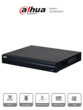 NVR4232-16P-4KS3 NVR de 8 MP / 4k / 32 Canales IP / 16 Puertos PoE / Rendimiento de 160 Mbps/ Smart H.265+/ 2 Bahías de disco duro/ 4&2 E&S de Alarma/ Soporta cámaras WizSense/ 2 canales SMD Plus