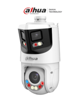 Cámara IP PTZ 8+4MP,8MP Vista Panorámica+4MP PT, TiOC WizSense, 25X Zoom, IR hasta100m, disuasión activa con Estrobo de Luz Roja y Azul, Altavoz Integrado, protección perimetral, Iluminador dual inteligent, IP66#ILDDAFE