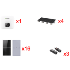 Kit Solar Interconexion / 10kW 220Vca / Inversor GROWATT