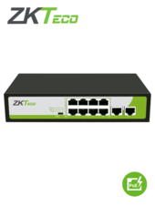 Switch de 8 Puertos Fast Ethernet PoE AF - AT / 2 Puertos RJ45 10/100M / PoE+ hasta 30W por puerto / Soporta hasta 250 mts sobre UTP CAT 6 / Autoadaptación MDI - MDIX / Protección Contra Descargas