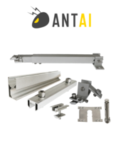Kit para sistema solar 4 módulos con inclinación de 15º a 30º en vertical / Para 4 paneles no incluidos #SOLAR