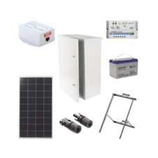 Kit Solar de 14 W con PoE Pasivo 24 Vcc para un radio de Ubiquiti airMAX o Cambium ePMP