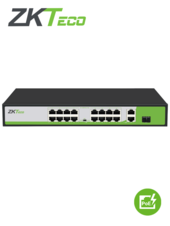 Switch de 16 Puertos Fast Ethernet PoE AF - AT / 2 Puertos RJ45 10/100/1000M + 1 Puerto SFP 1G / PoE+ hasta 30W por puerto / Soporta hasta 250 mts sobre UTP CAT 6 / Autoadaptación MDI - MDIX / Protección Contra Descargas