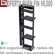 Rack abierto de 45 unidades con accesorios