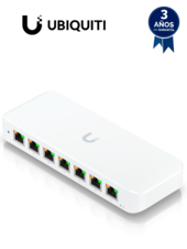 Switch UniFi Ultra capa 2, de 7 puertos POE+ de salida y 1 puerto POE++ de entrada, 52W totales, Incluye adaptador de corriente alterna. #preventa