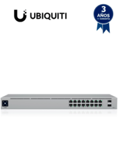 Switch Capa 2 de 16 Puertos/ 8 Puertos PoE 802.3af&at y 8 Puertos Gigabit sin PoE/ 2 Puertos 1Gbps SFP/ Presupuesto PoE de Hasta 42W/ Pantalla Informativa