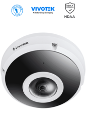 Cámara IP fisheye exterior 6 MP, panorámica 360º, Smart IR II 20m, Deep Search, WDR Pro, Smart VCA, Stream III, micrófono integrado, ciberseguridad Trend Micro, IP66/IK10/Nema4X, SNV, NDAA, ONVIF #TM #TECNOWEEN #TW6