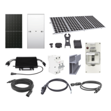 Kit Solar para Interconexión de 2.2KW de Potencia Pico 220Vcc con Microinversor y 4 Módulos de 575 W