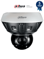 Cámara IP panorámica multisensor 8x2MP, PTZ de 40x zoom óptico y 4MP, con tecnologías WizMind, Starlight, Smart Tracking, IR 400m, H.265, certificación IP66, entradas y salidas de audio (2) y alarma (7) #XCDAHUA #MV